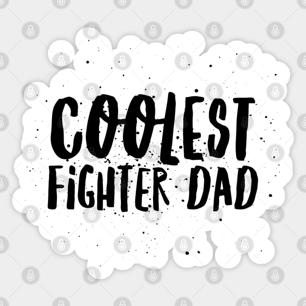 Boxing Coolest Fighter Dad Sticker by coloringiship